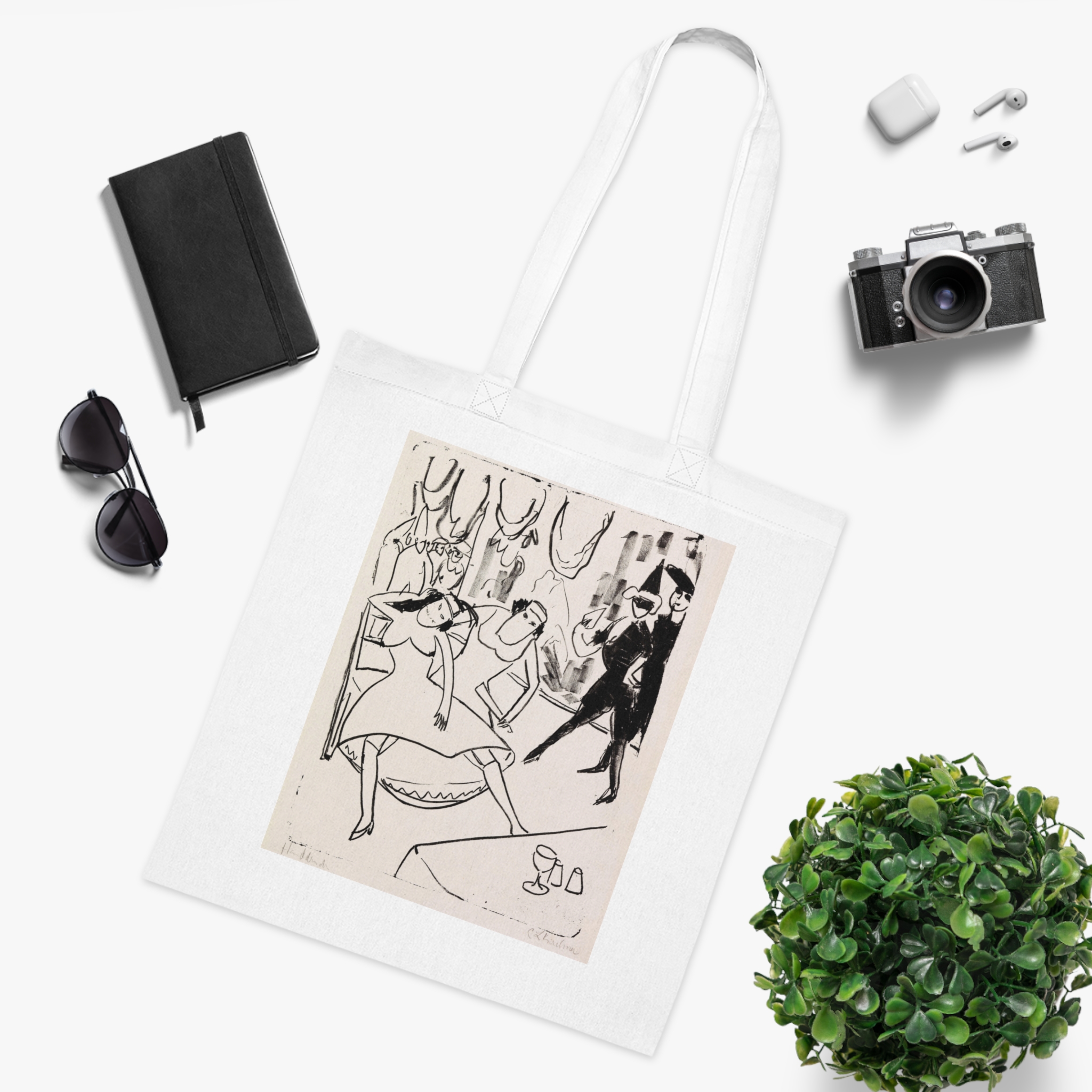 ernst ludwig kirchner maskenball | art tote bag ernst ludwig kirchner maskenball | art tote bag