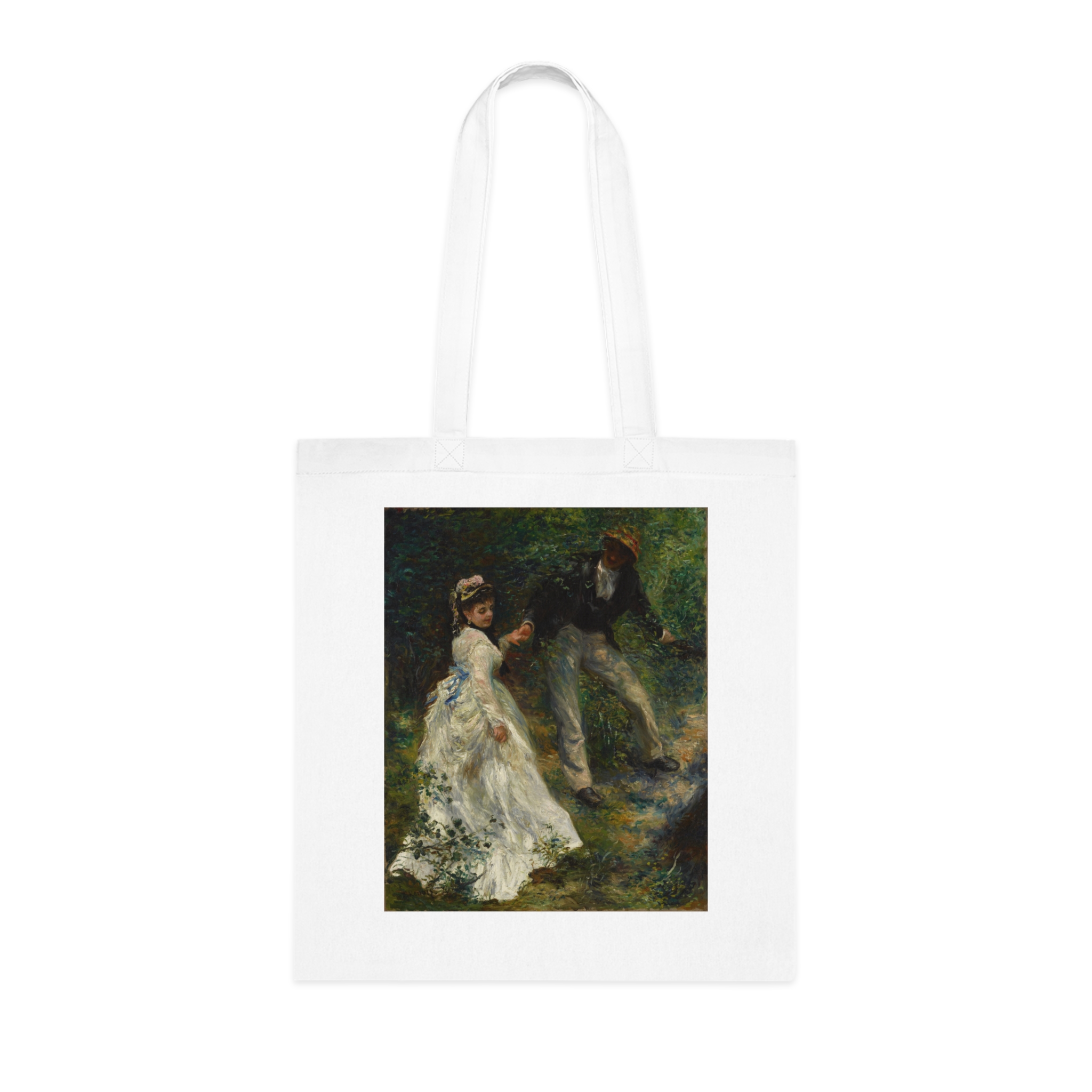 pierre auguste renoir la promenade | art tote bag