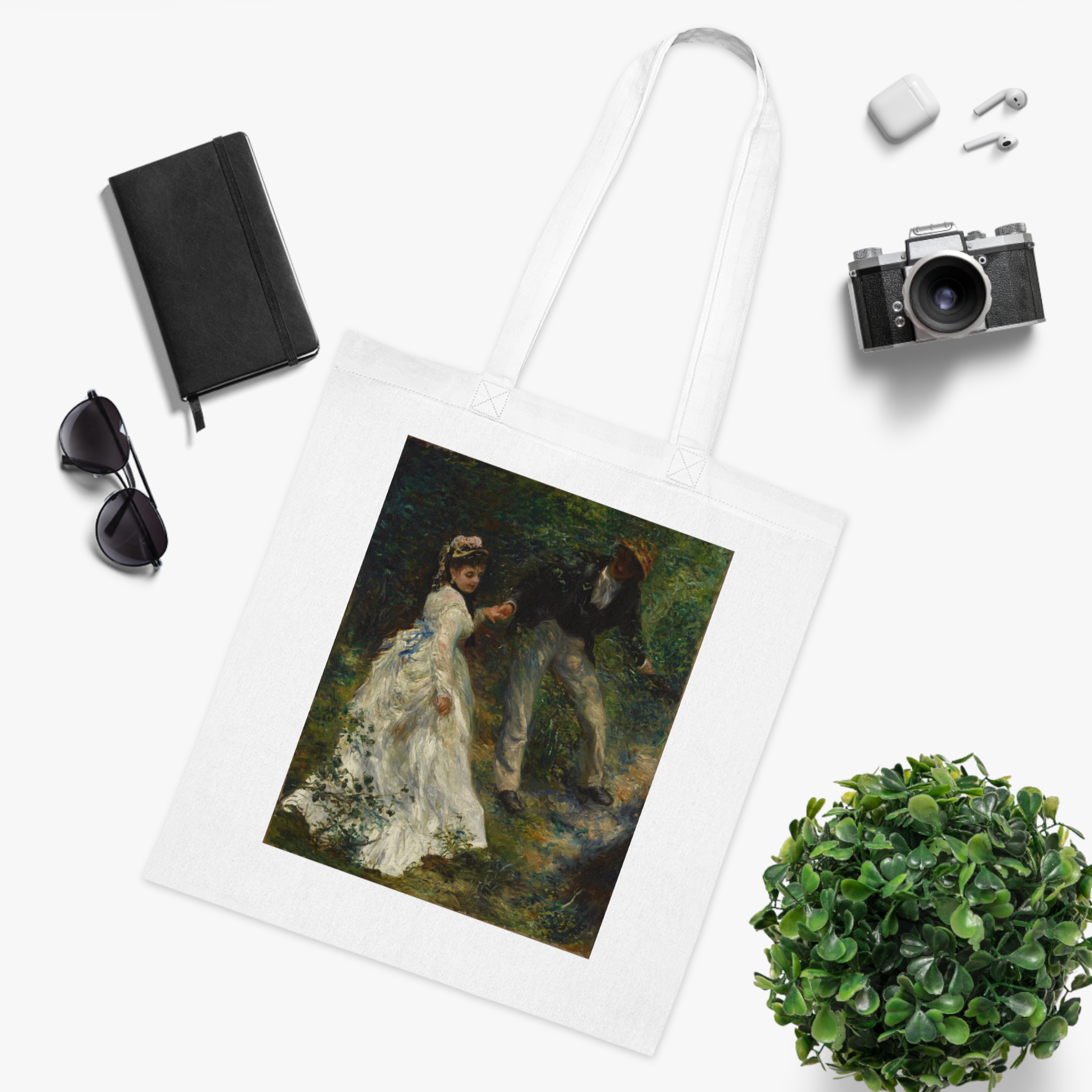 pierre auguste renoir la promenade | art tote bag pierre auguste renoir la promenade | art tote bag