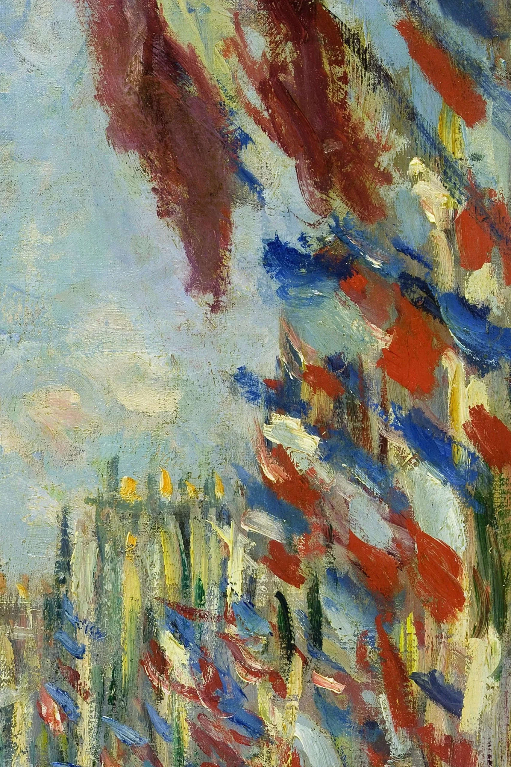 The Rue Montorgueil in Paris. Celebration of June 30 — detail