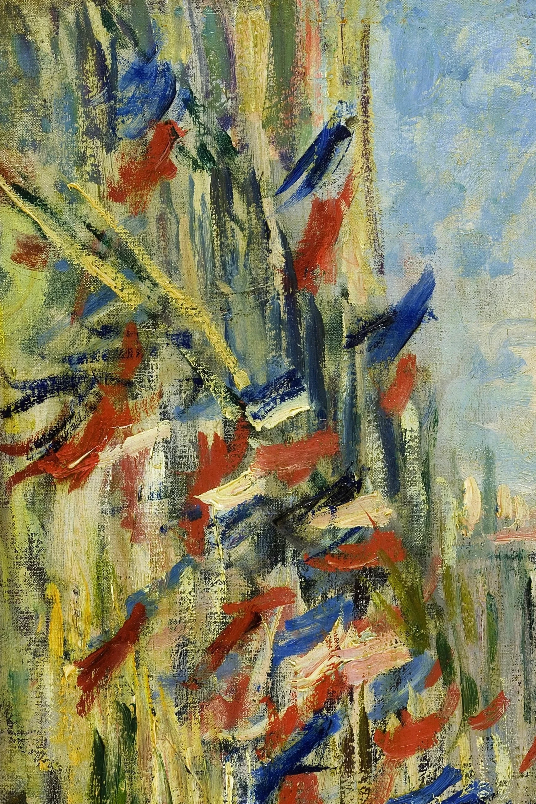The Rue Montorgueil in Paris. Celebration of June 30 — detail