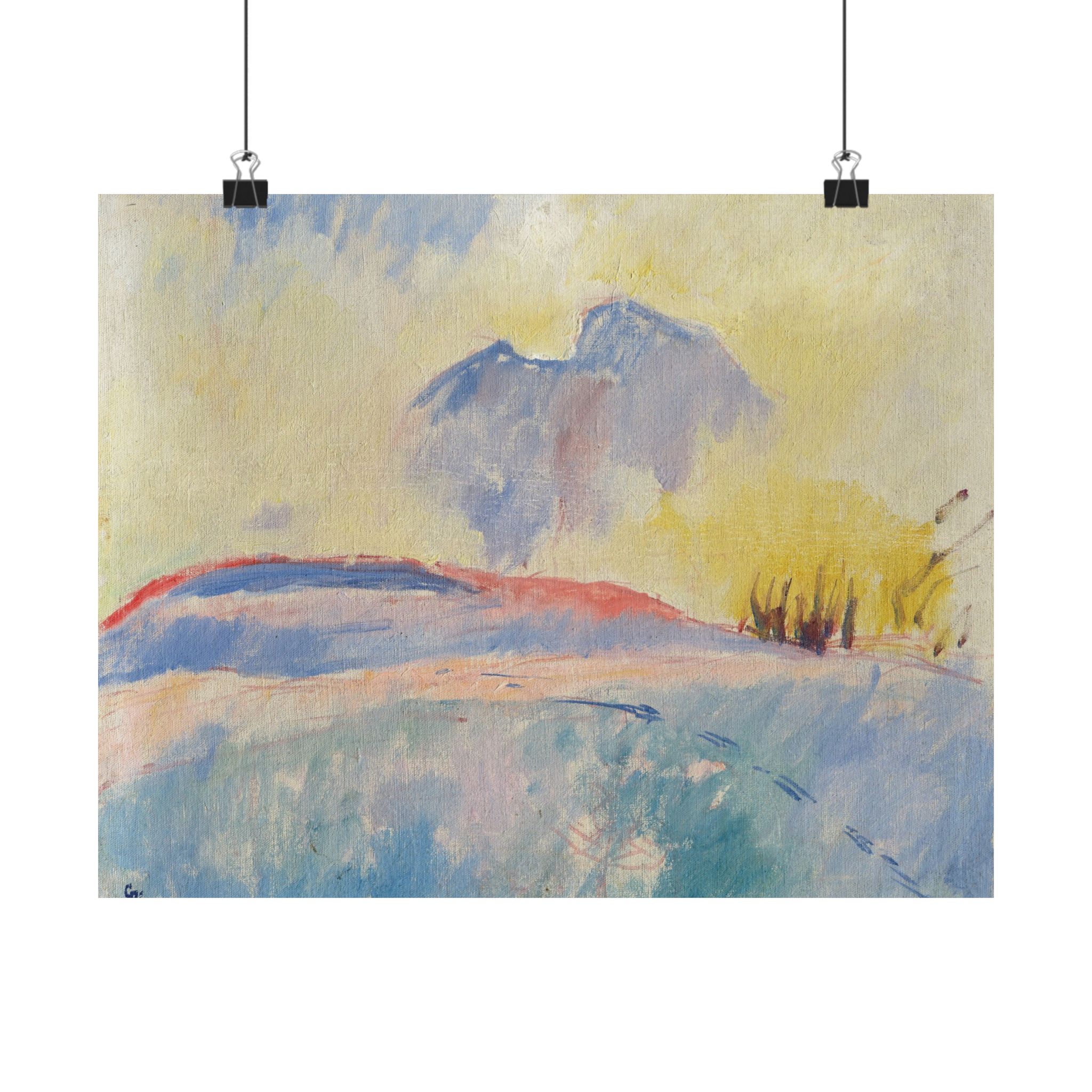 giovanni giacometti winterlandschaft bei durchbrechender sonne