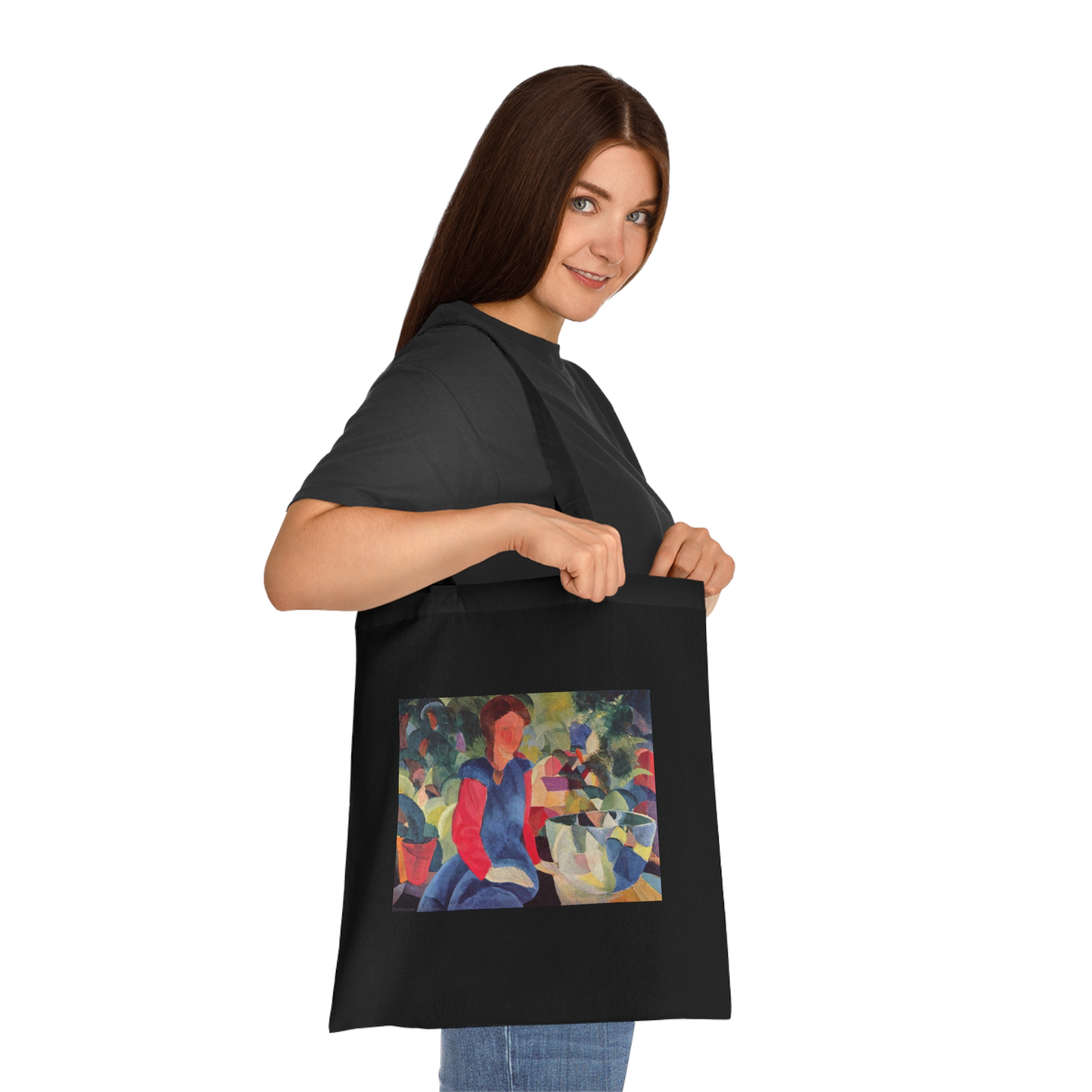 august macke girl with a fish bowl august macke girl with a fish bowl