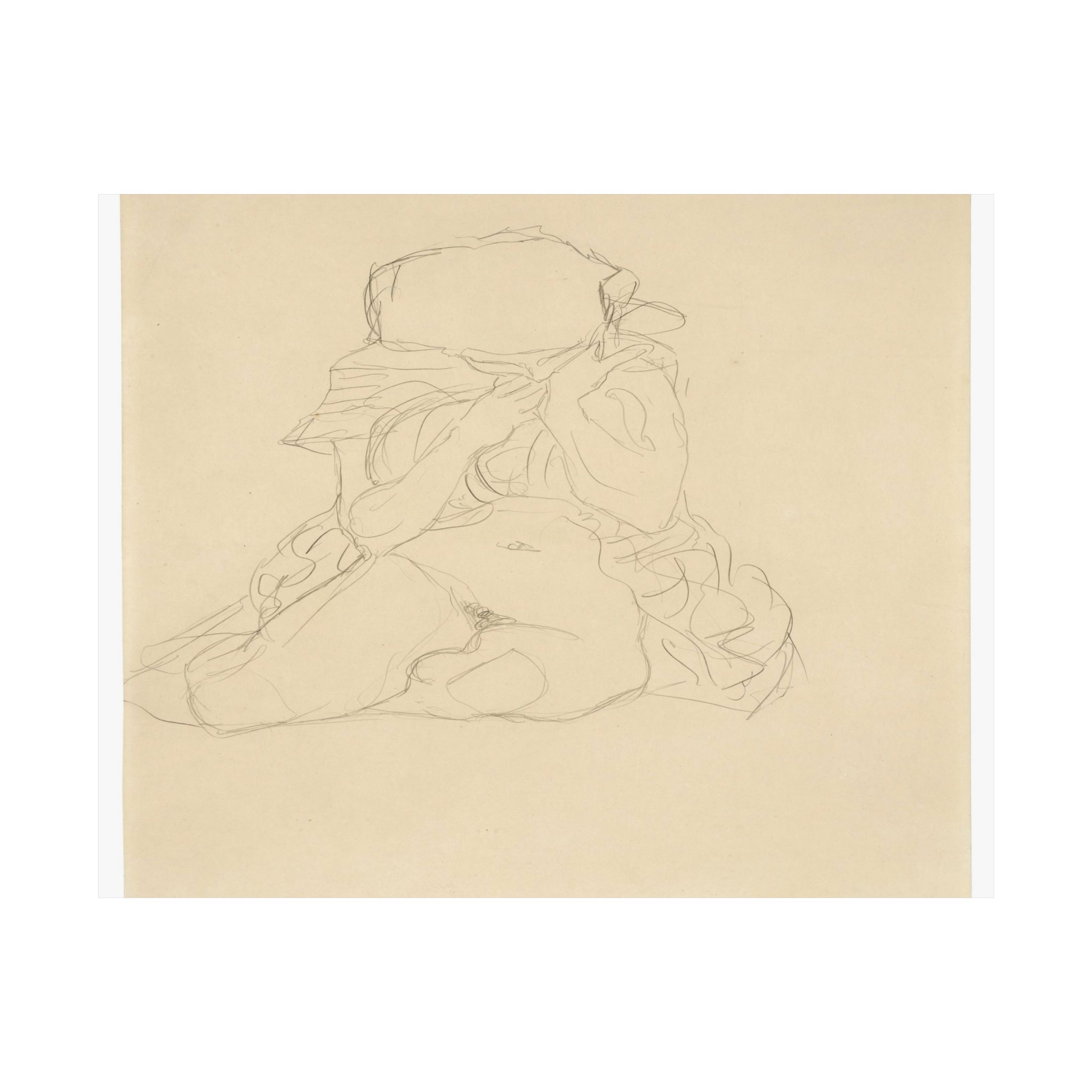 gustav klimt sitzender halbakt von vorne studie zu tod und leben gustav klimt sitzender halbakt von vorne studie zu tod und leben
