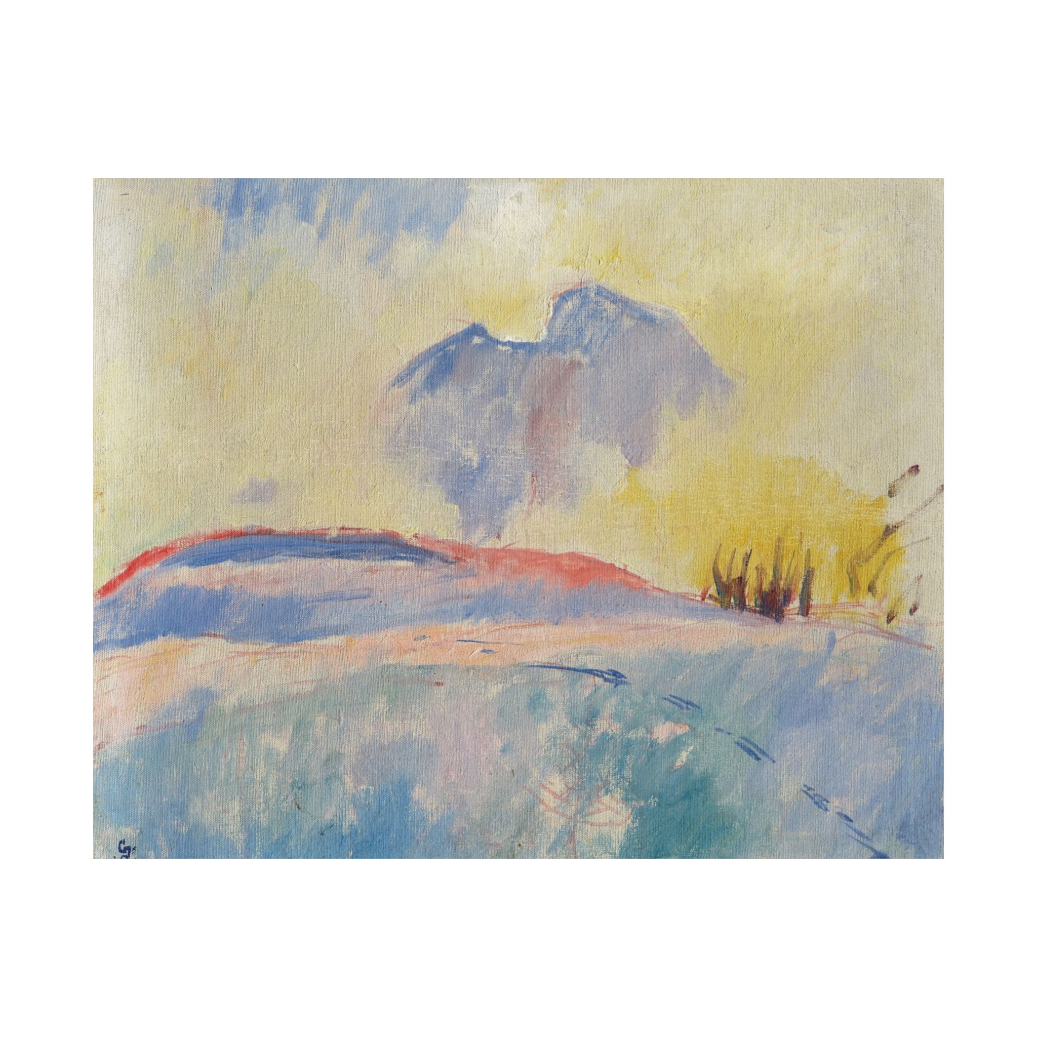 giovanni giacometti winterlandschaft bei durchbrechender sonne giovanni giacometti winterlandschaft bei durchbrechender sonne