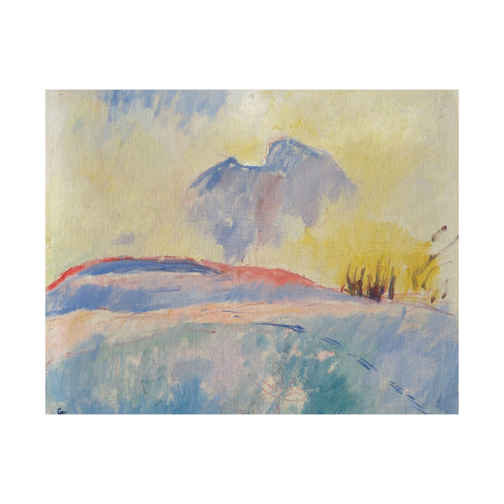 giovanni giacometti winterlandschaft bei durchbrechender sonne giovanni giacometti winterlandschaft bei durchbrechender sonne
