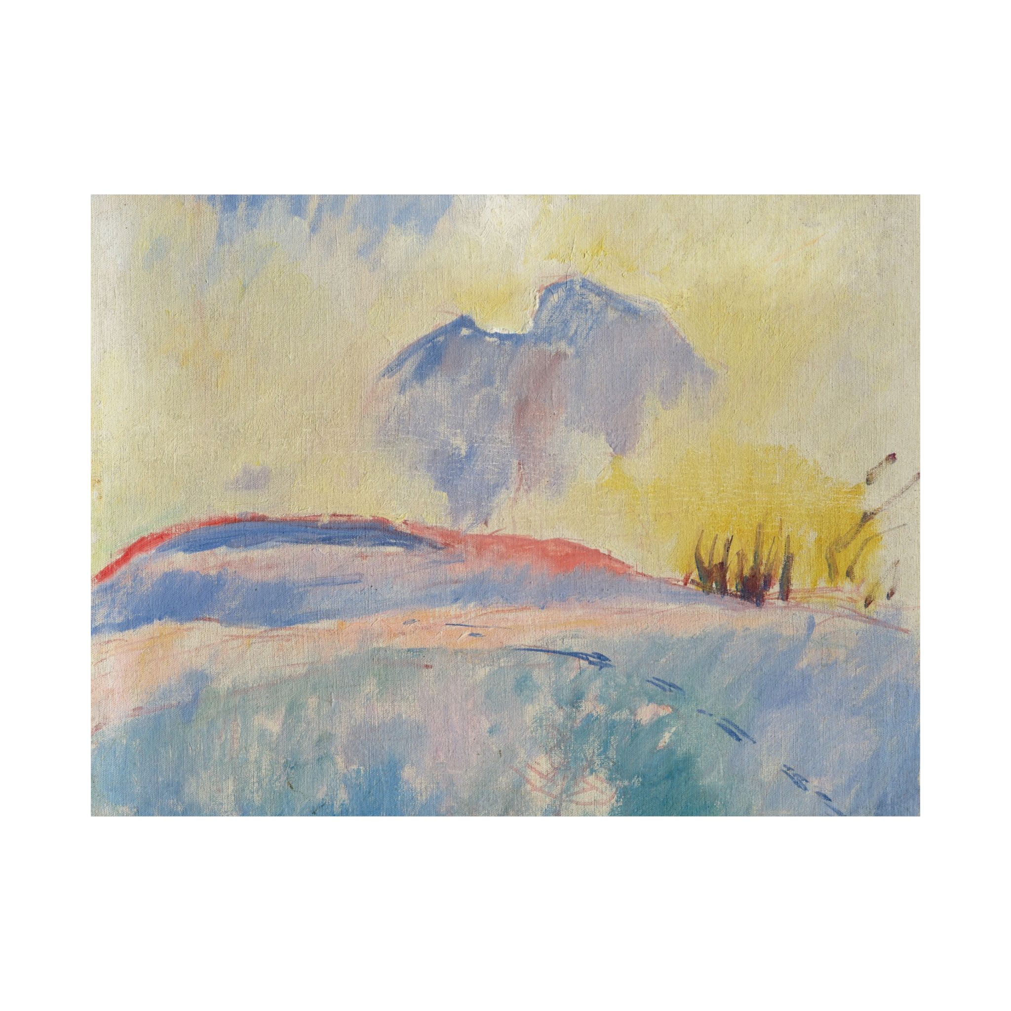 giovanni giacometti winterlandschaft bei durchbrechender sonne giovanni giacometti winterlandschaft bei durchbrechender sonne