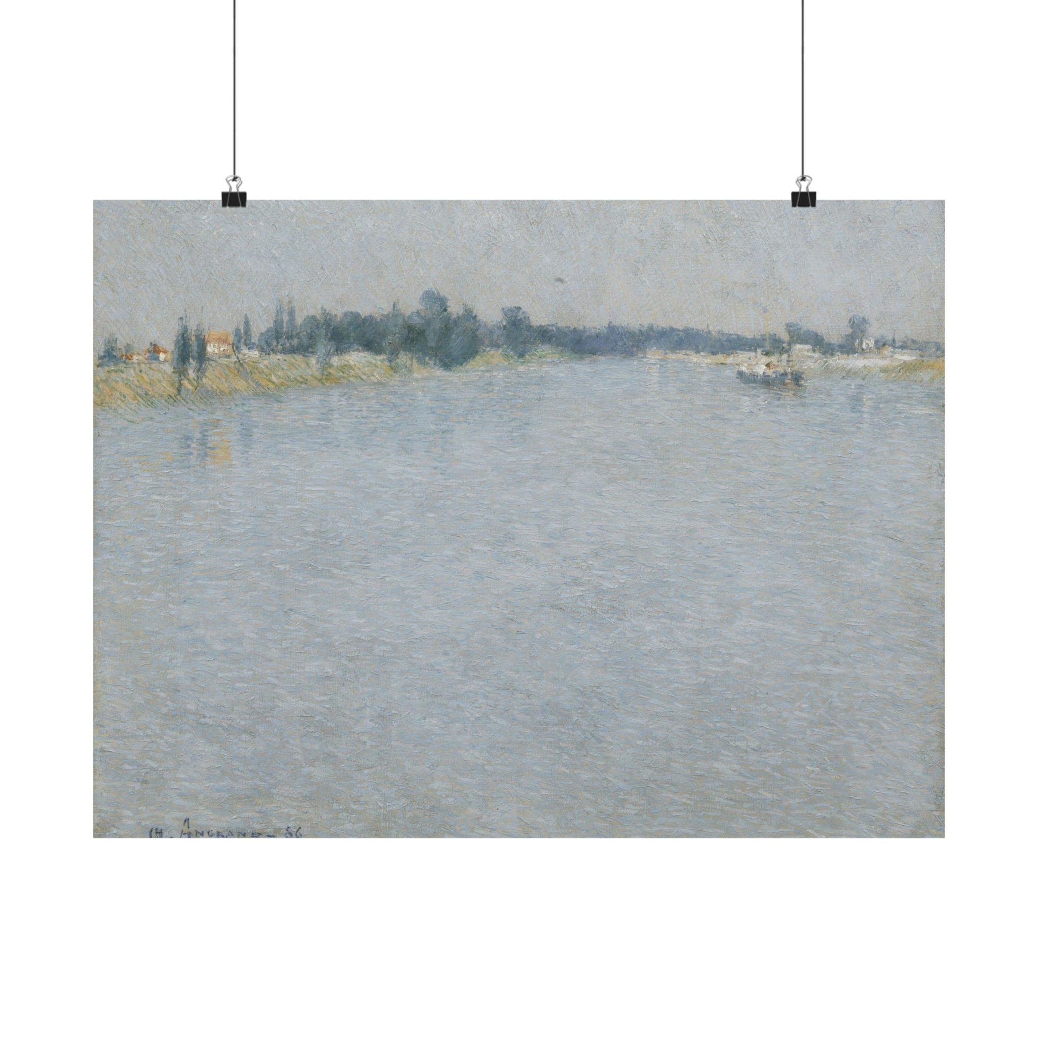 vincent van gogh de seine, ochtend vincent van gogh de seine, ochtend