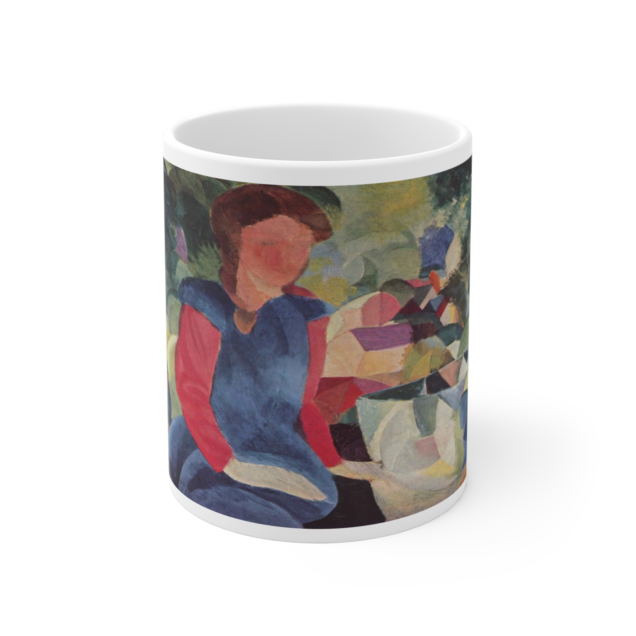 august macke girl with a fish bowl