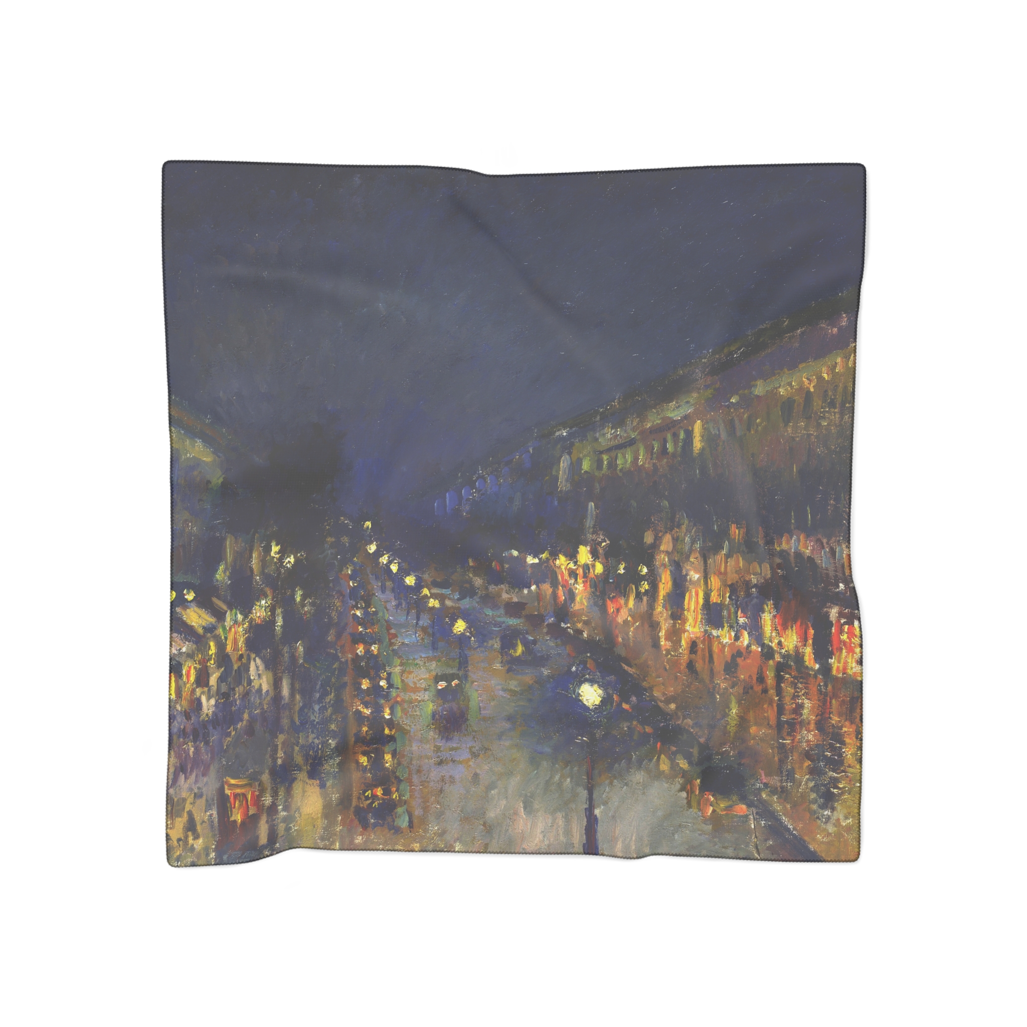 Camille Pissarro - The Boulevard Montmartre at Night