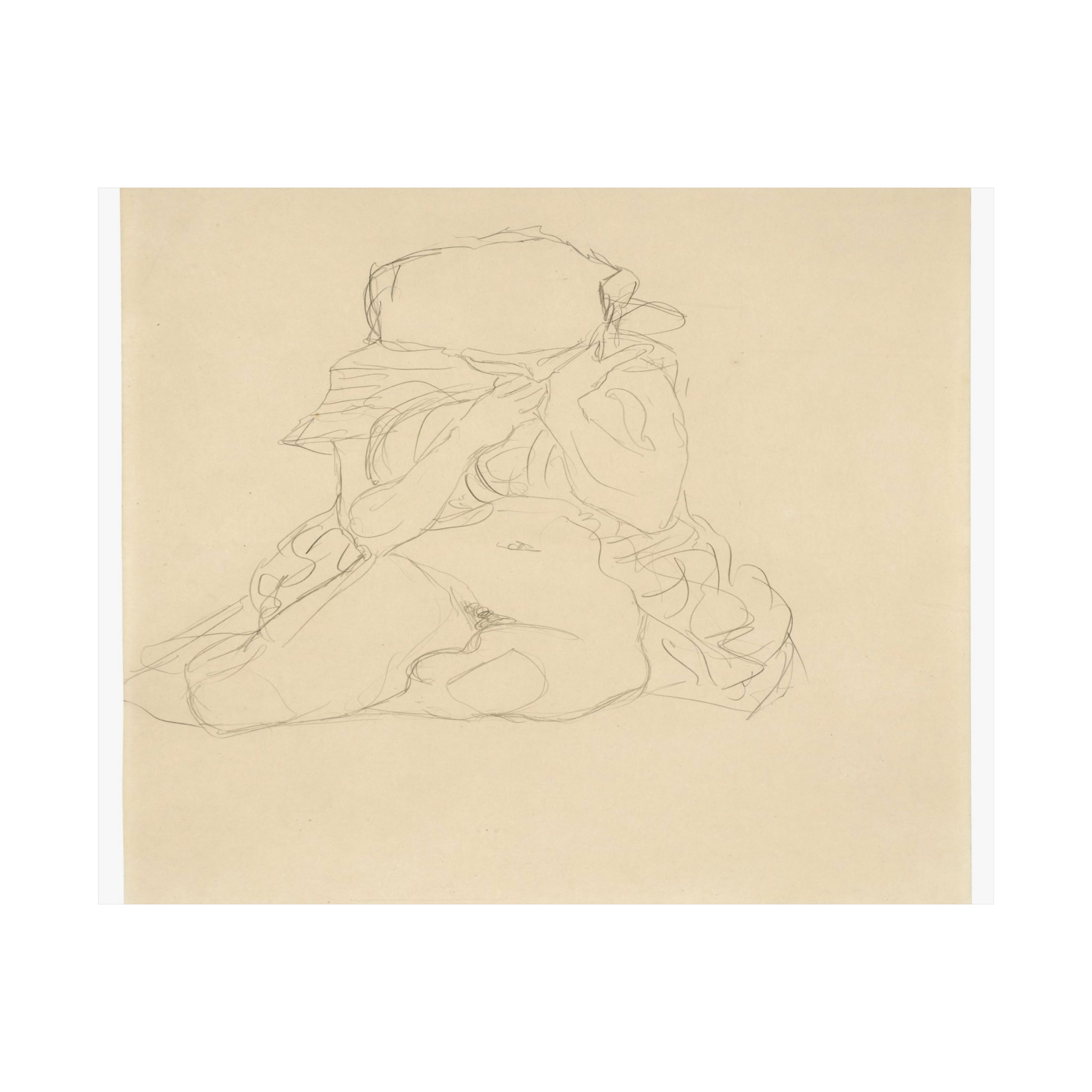 gustav klimt sitzender halbakt von vorne studie zu tod und leben gustav klimt sitzender halbakt von vorne studie zu tod und leben