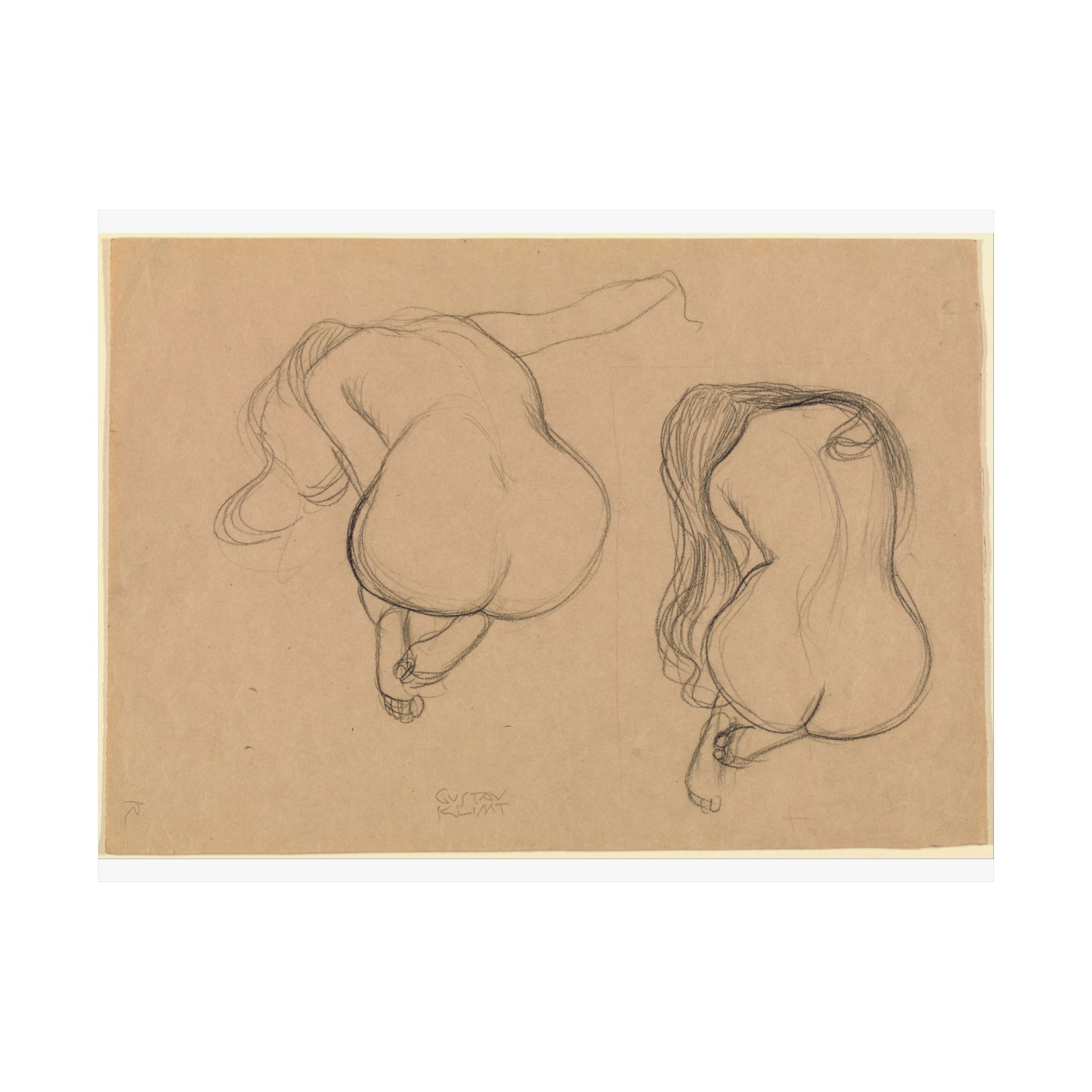 gustav klimt %28austrian – two studies of a seated nude with long hair – google art project gustav klimt %28austrian – two studies of a seated nude with long hair – google art project