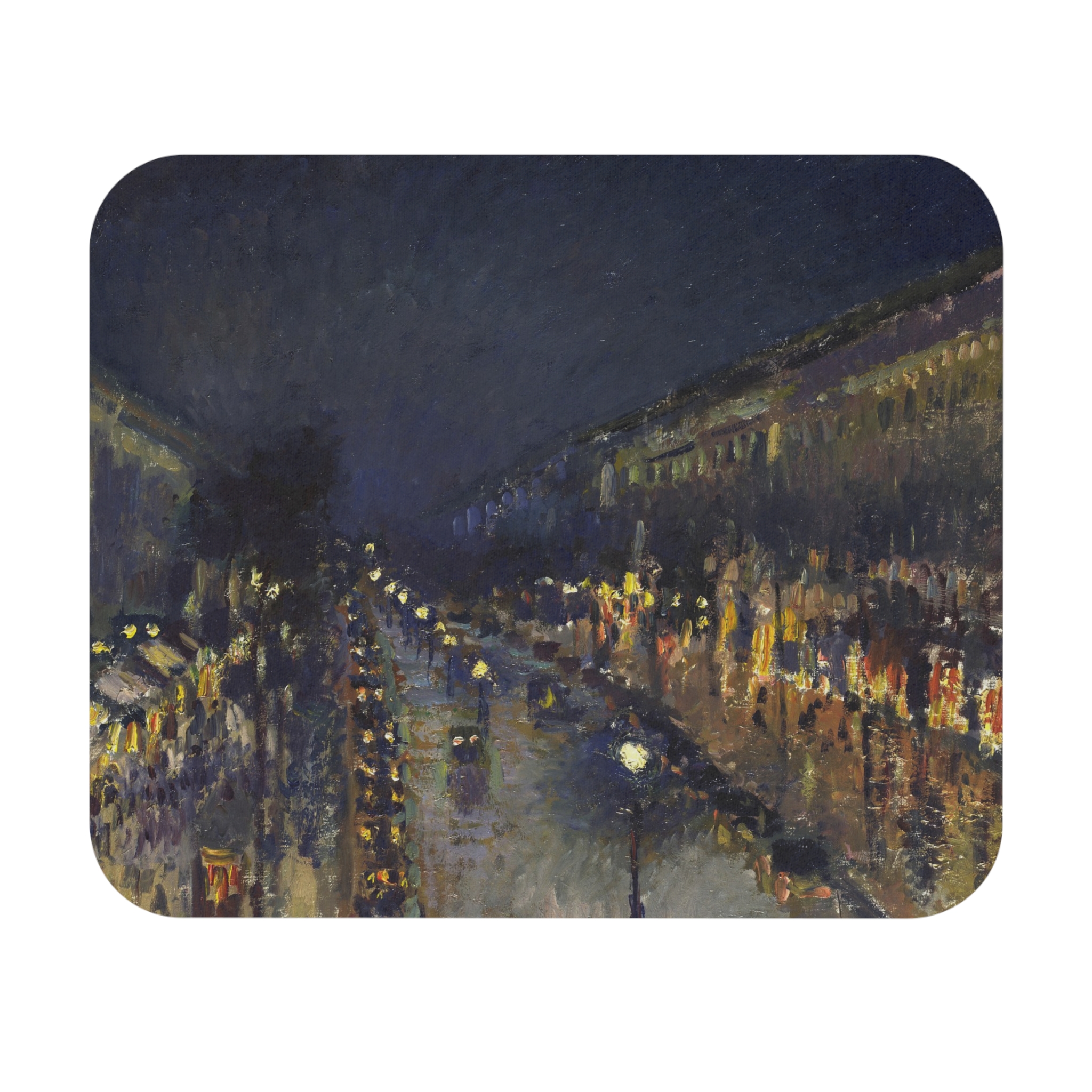 Camille Pissarro - The Boulevard Montmartre at Night