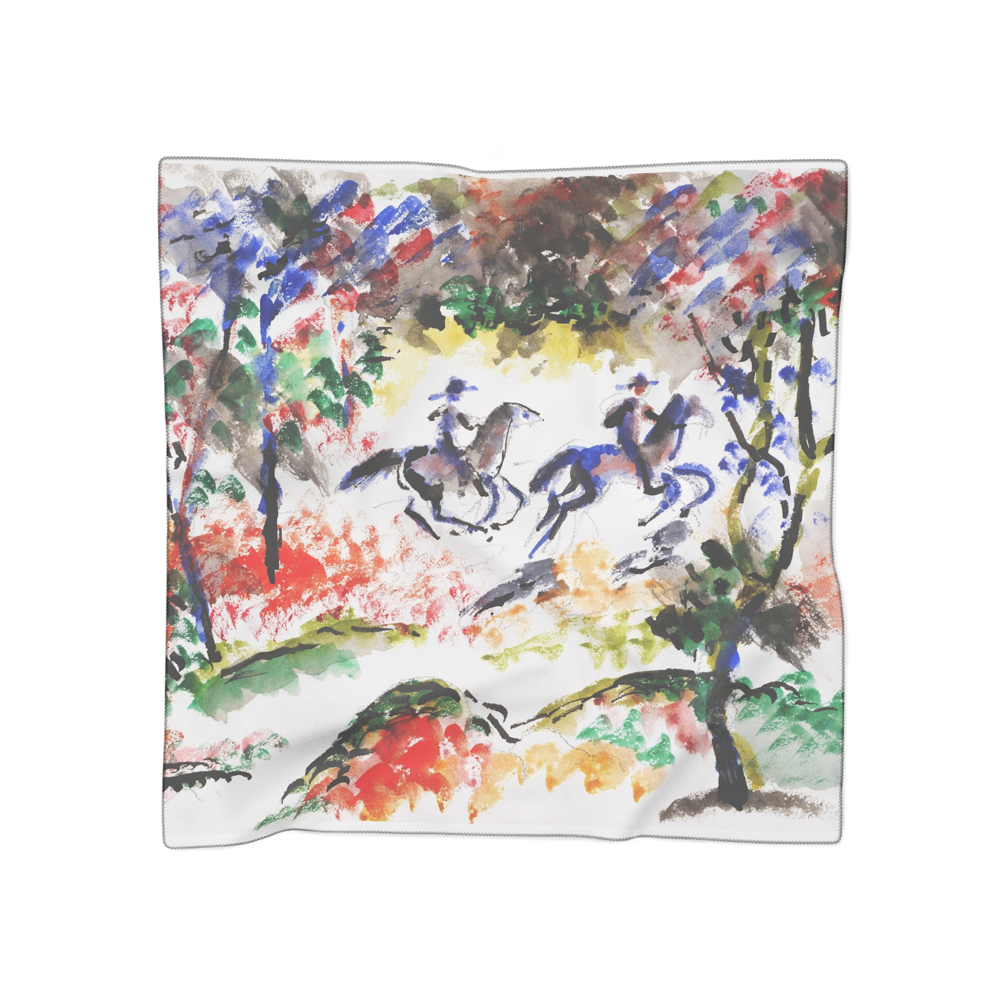 august macke reiter im wald