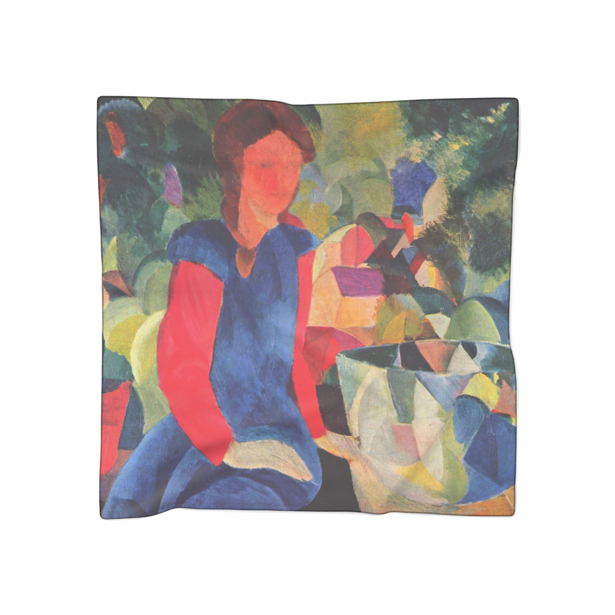 august macke girl with a fish bowl