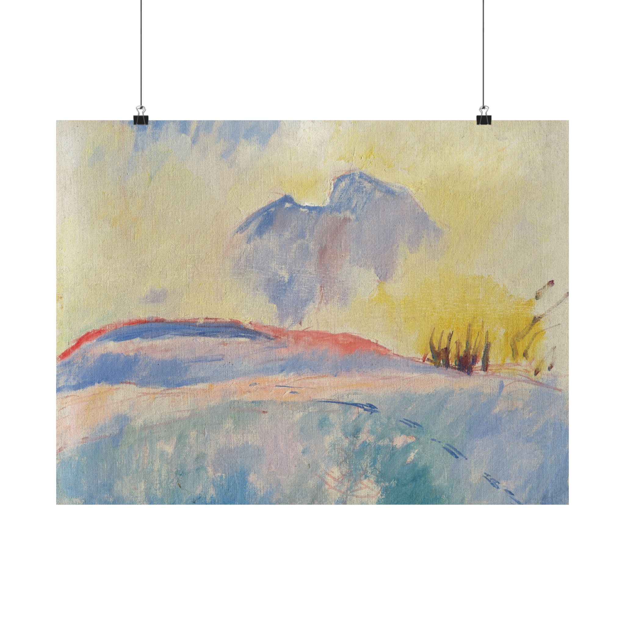 giovanni giacometti winterlandschaft bei durchbrechender sonne giovanni giacometti winterlandschaft bei durchbrechender sonne