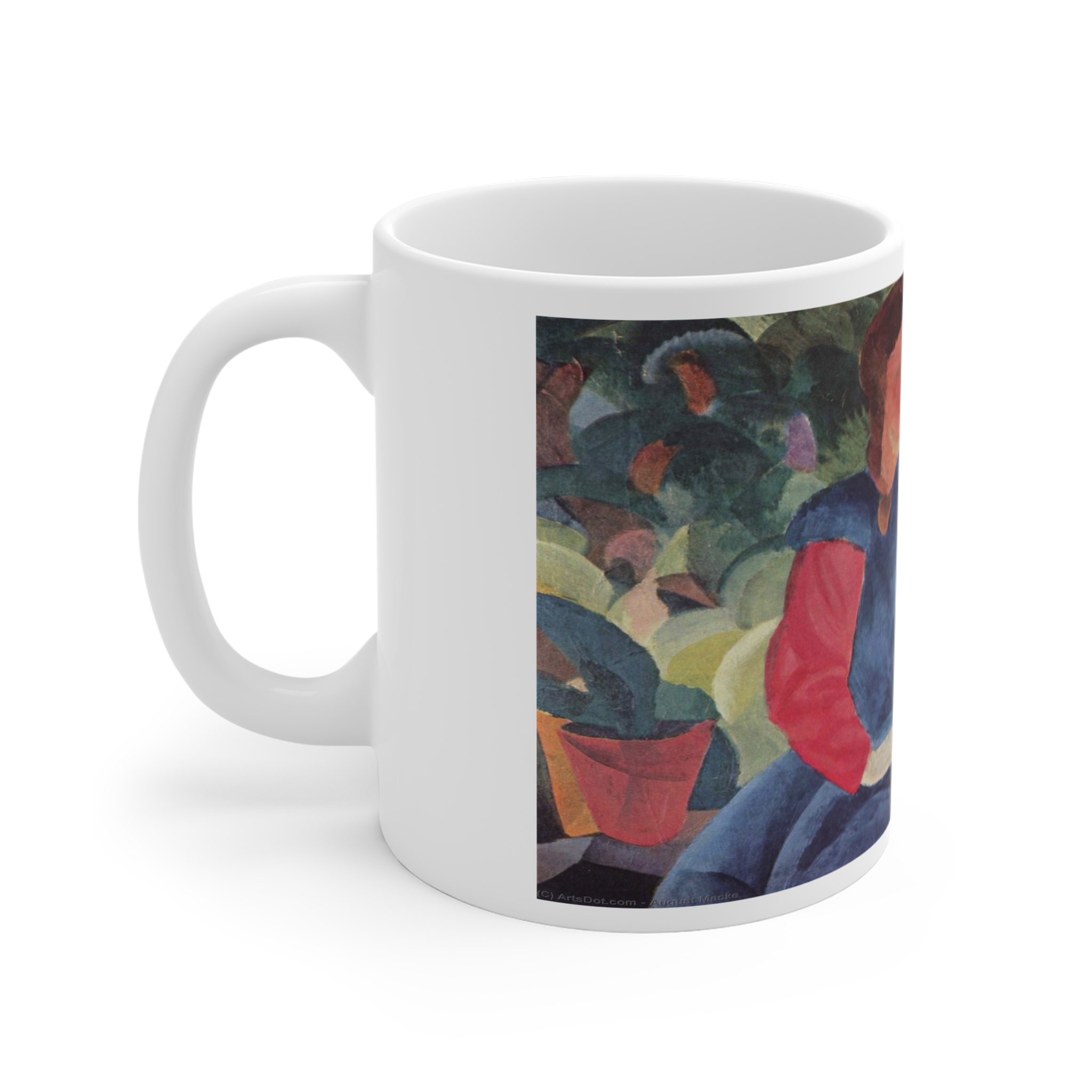 august macke girl with a fish bowl august macke girl with a fish bowl