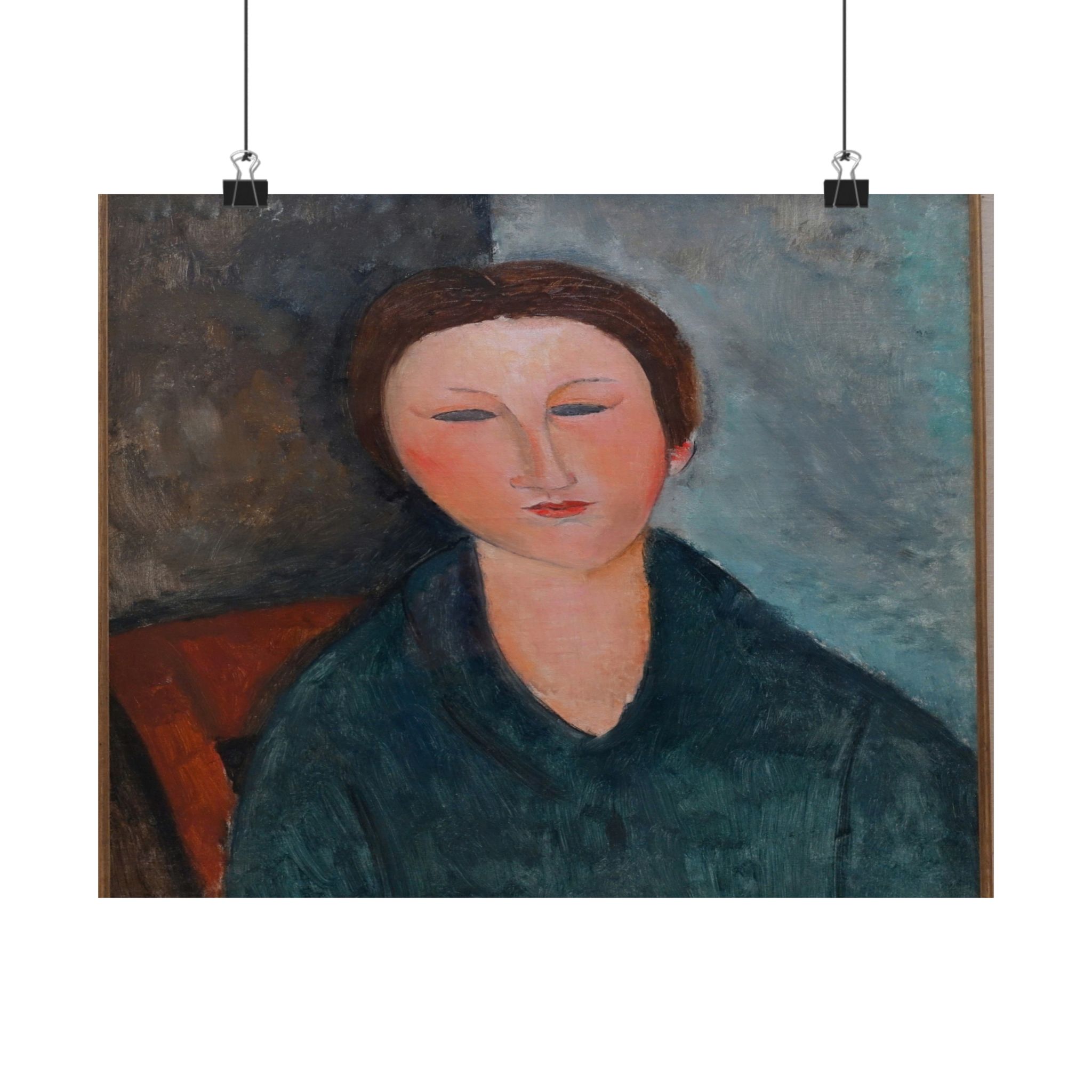 amedeo modigliani buste de jeune fille (mademoiselle marthe)