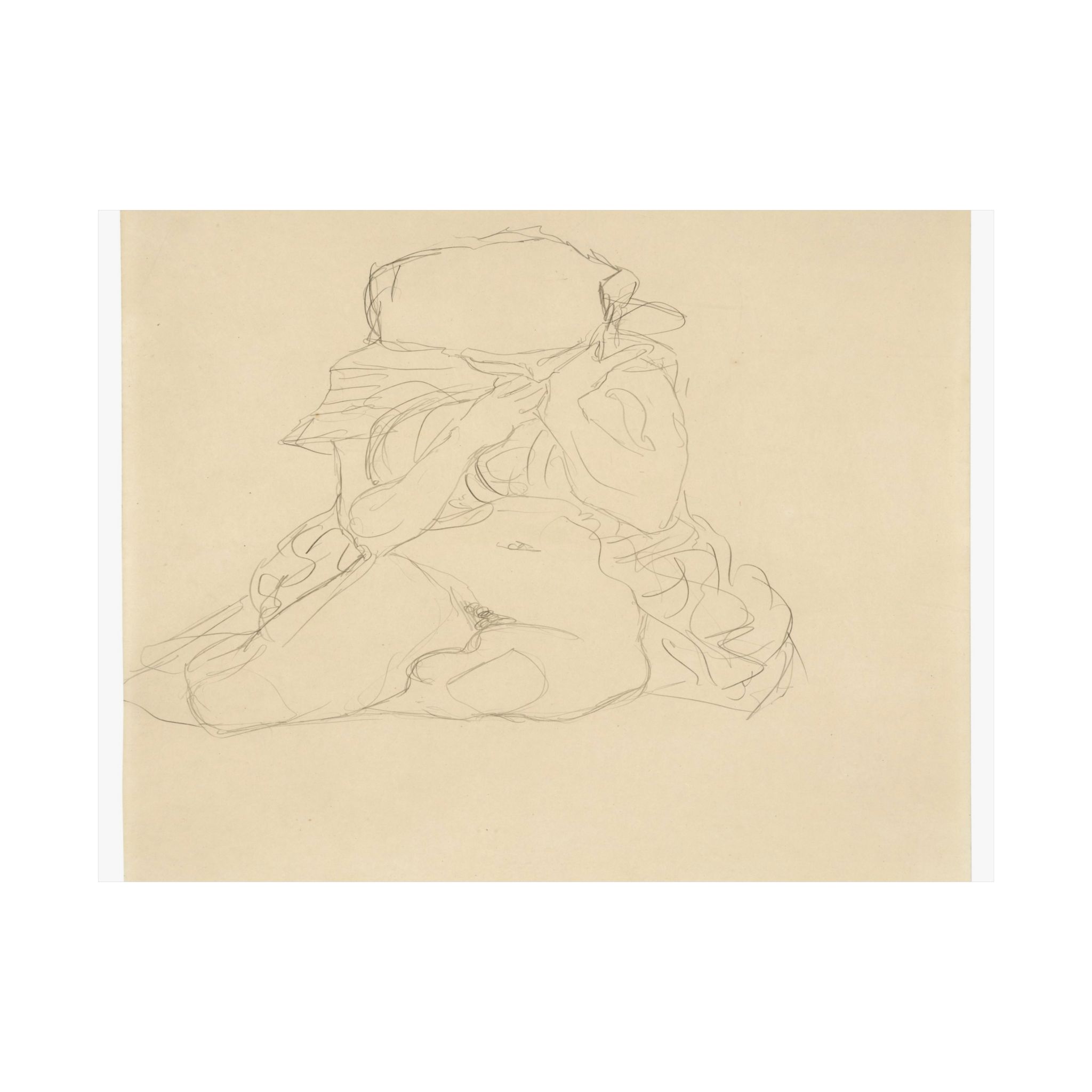 gustav klimt sitzender halbakt von vorne studie zu tod und leben gustav klimt sitzender halbakt von vorne studie zu tod und leben