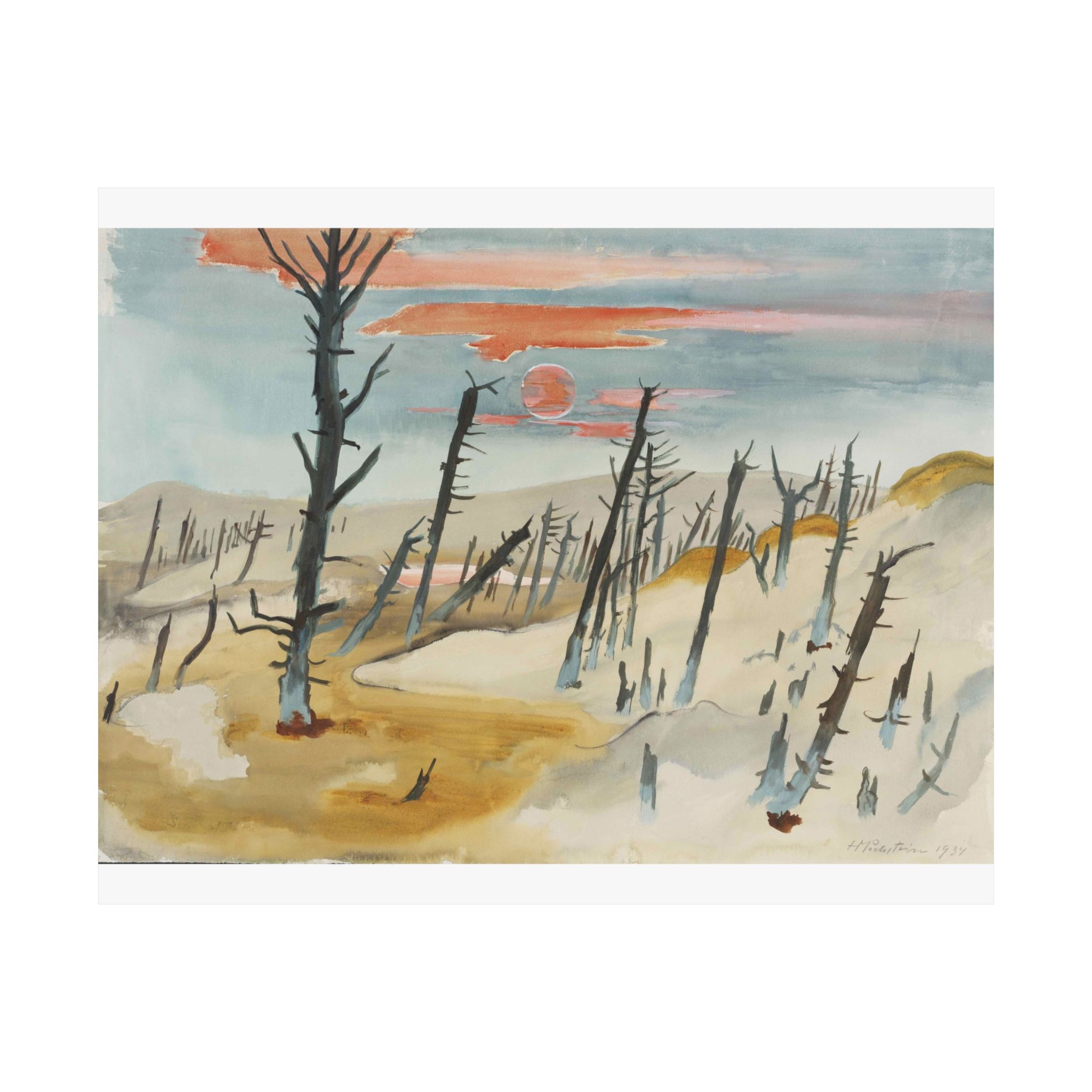 max pechstein der tote wald lonske düne max pechstein der tote wald lonske düne