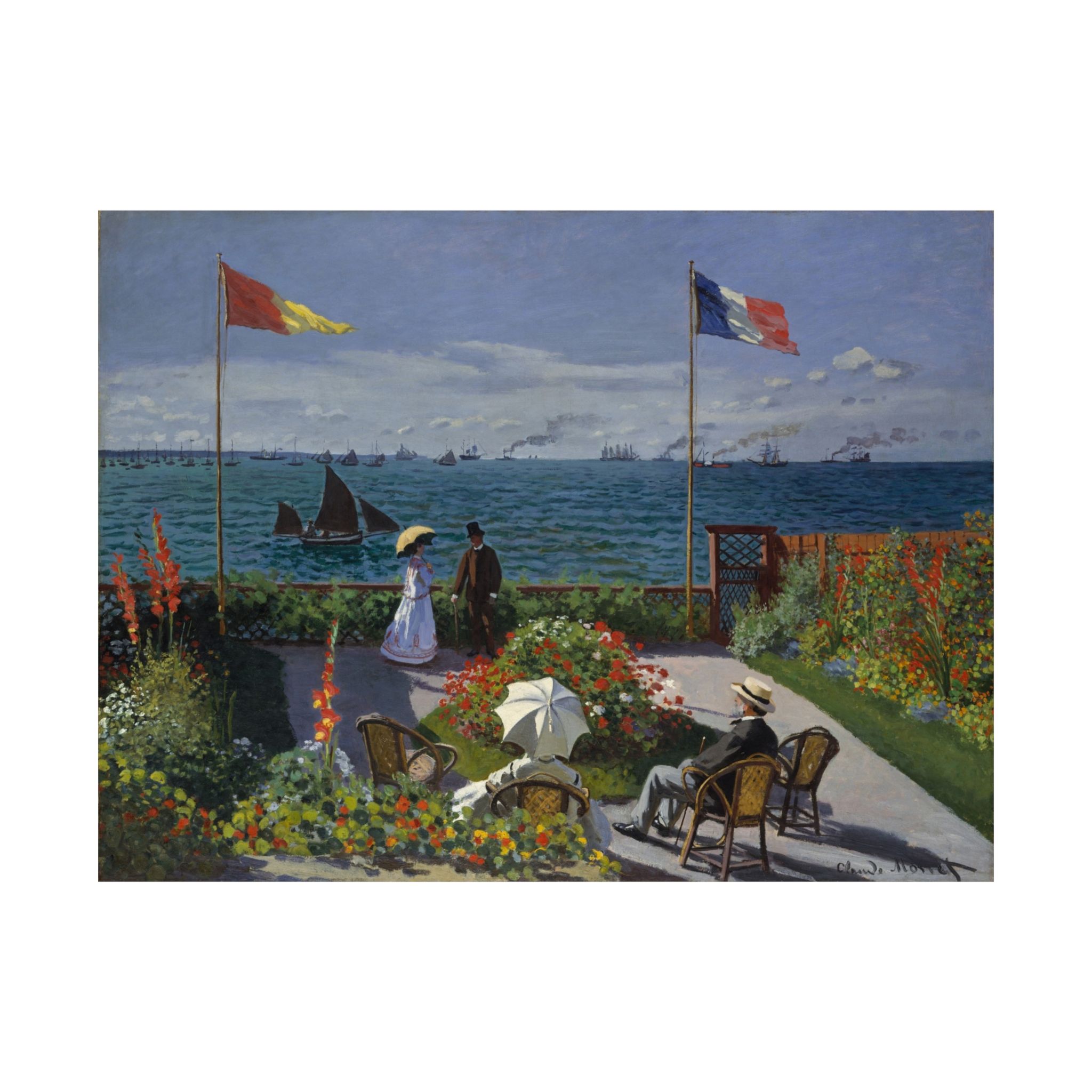 claude monet jardin à sainte adresse claude monet jardin à sainte adresse