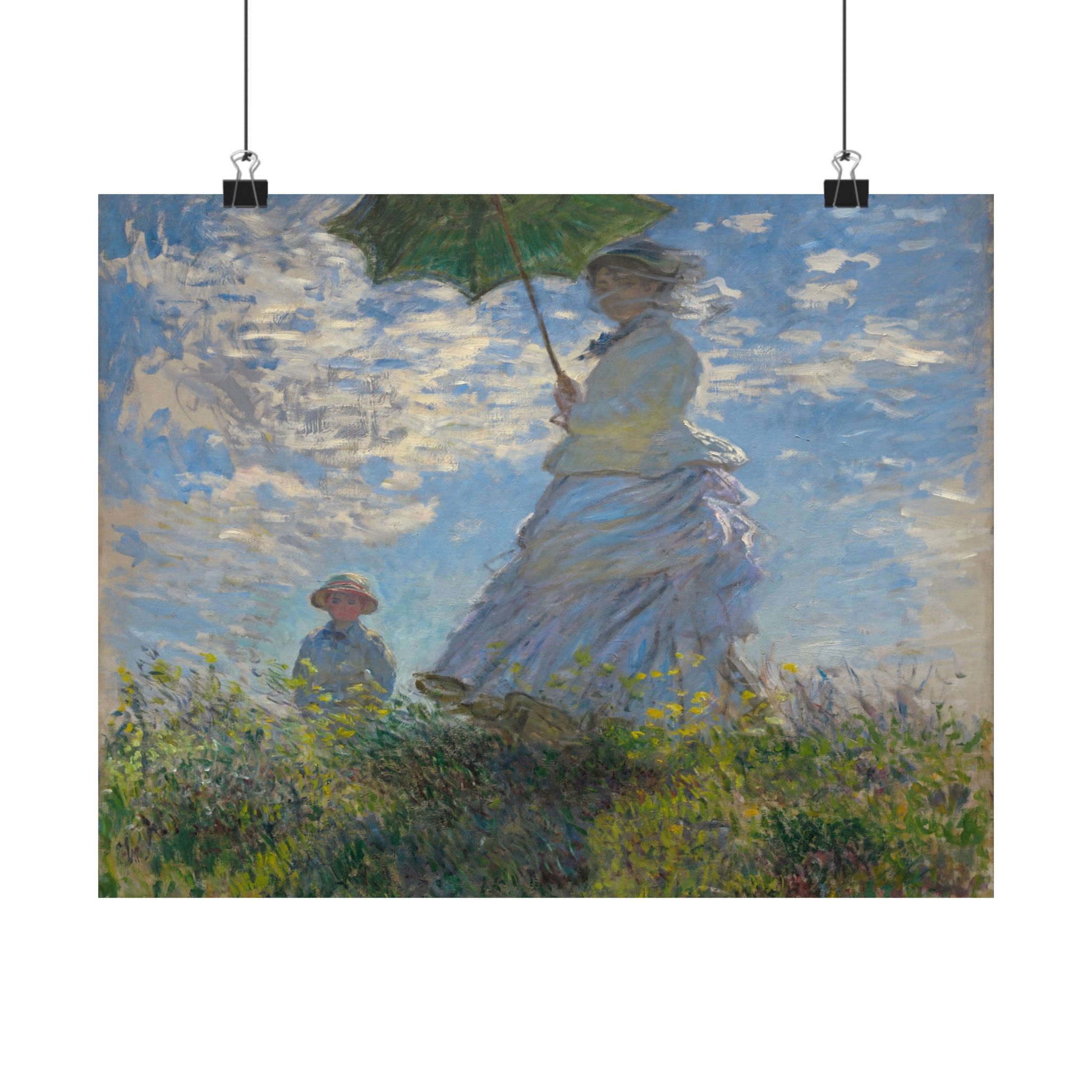 claude monet woman with a parasol madame monet and her son claude monet woman with a parasol madame monet and her son