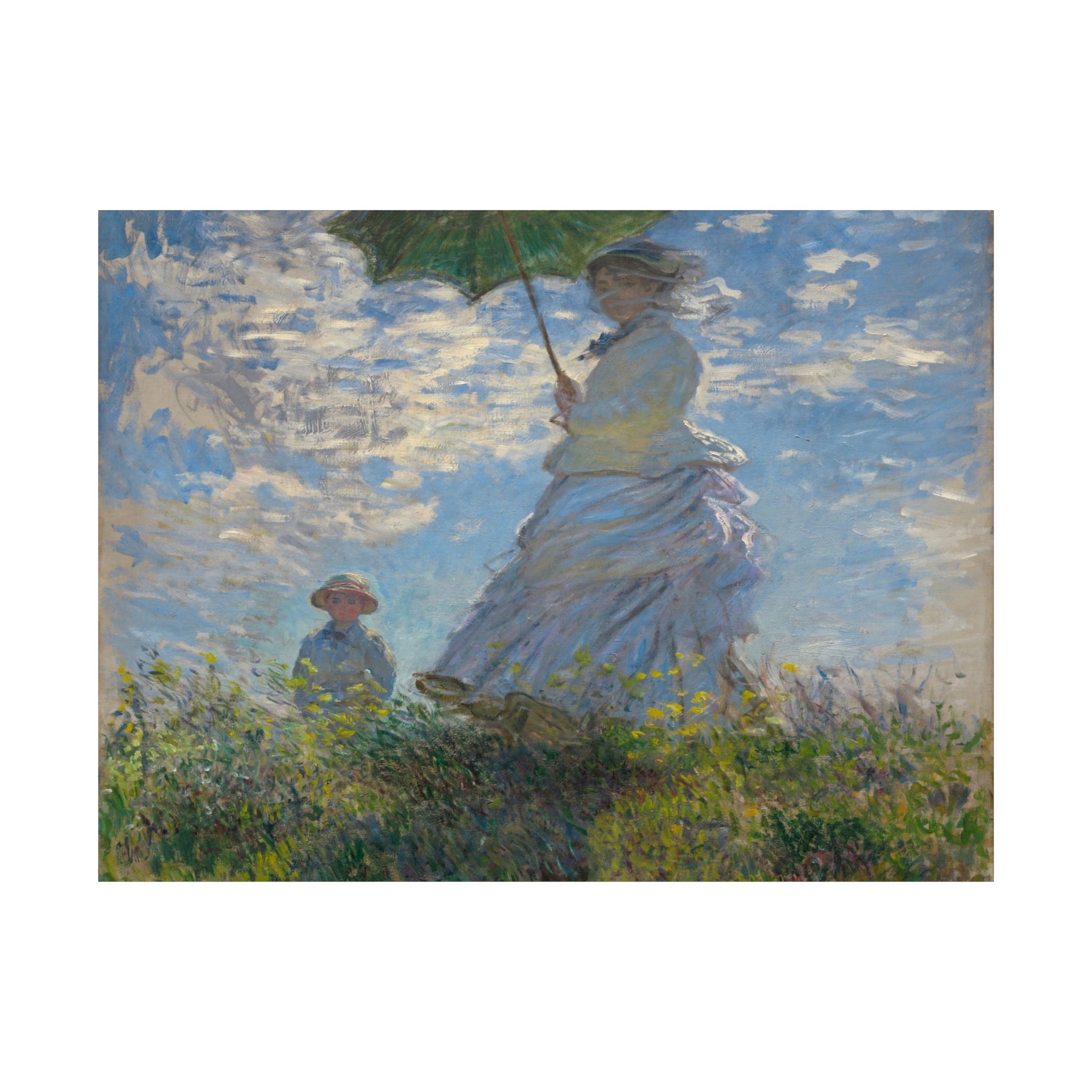 claude monet woman with a parasol madame monet and her son claude monet woman with a parasol madame monet and her son