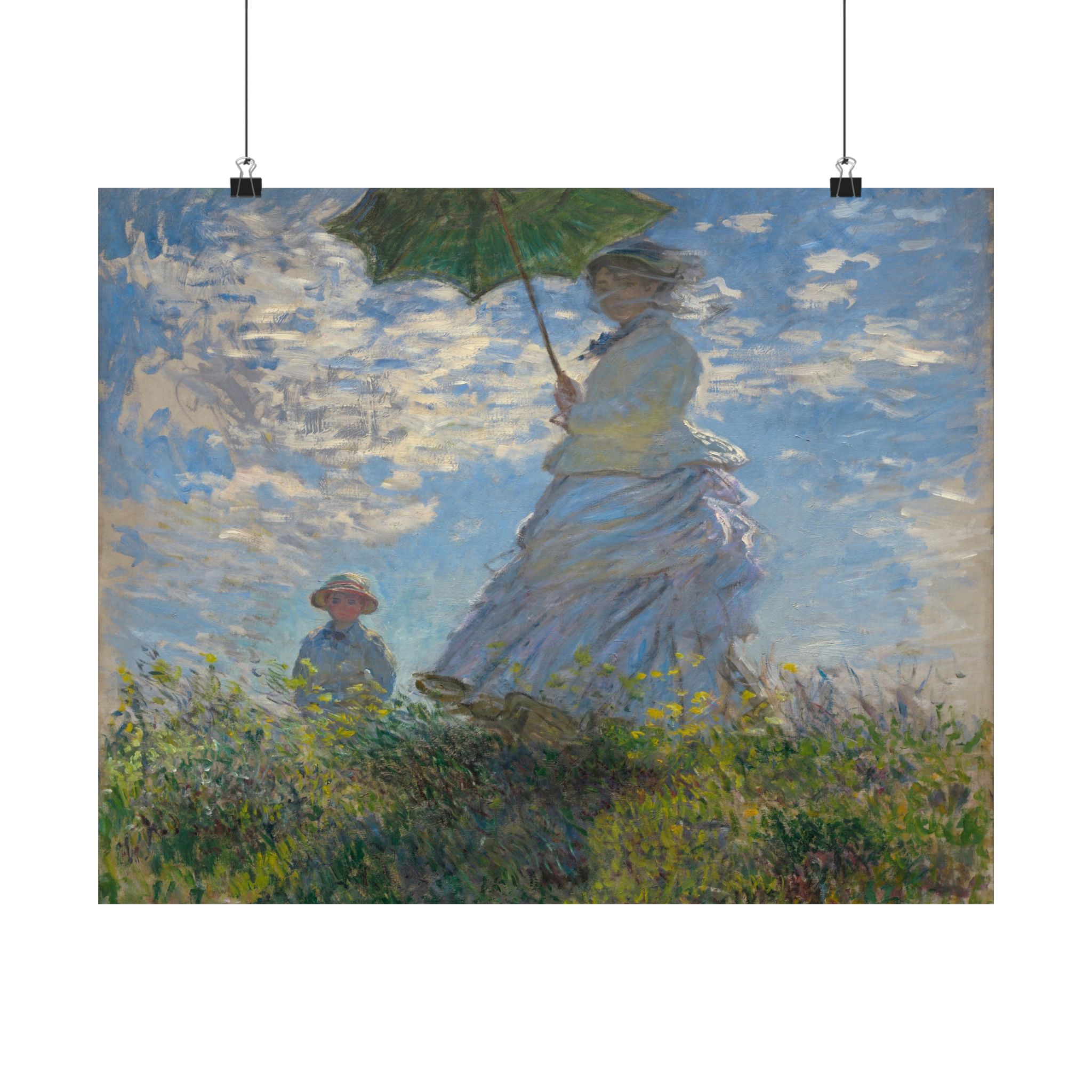 claude monet woman with a parasol madame monet and her son claude monet woman with a parasol madame monet and her son