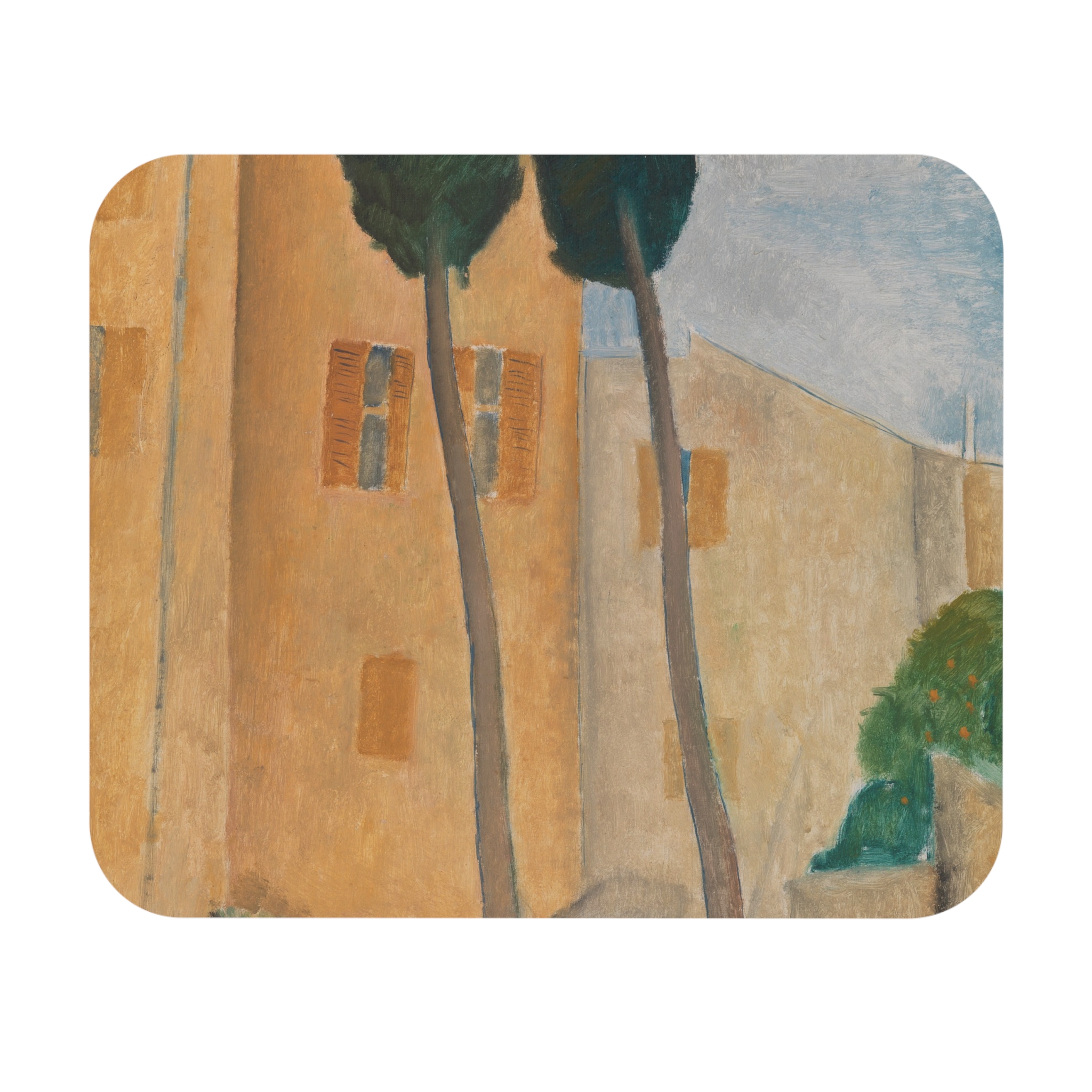 Amedeo Modigliani - Cypresses and Houses at Cagnes